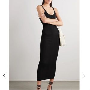 The Range braided ribbed stretch jersey midi dress